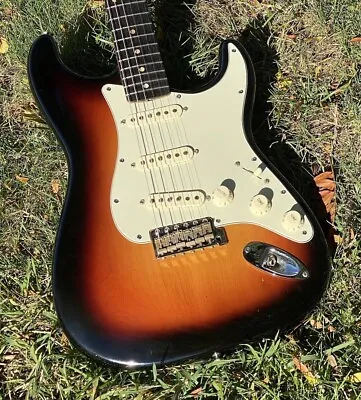 1960 Fender Stratocaster Vintage Guitar Slab Board Sunburst W/ Case • $16500