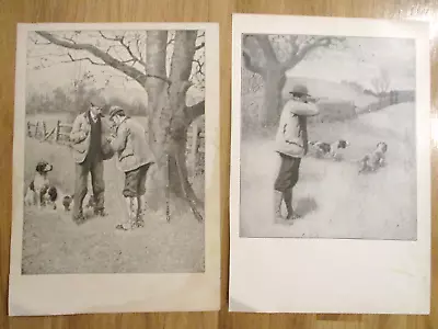 1904 Antique A B FROST Bird Hunting Prints-framable-English Setter/Pointer Dogs • $12.99