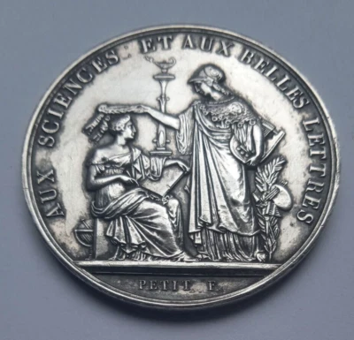 $49 • Buy 1849 Lycee Descartes Award  French  Silver Medal / Medaille Argent Jlh Remaury
