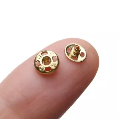 Miniature 5mm 24pcs SNAP BUTTONS Doll Metal Mini Small Clothes Making Fastening • $6.31