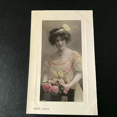 EDWARDIAN ACTRESS Theatre Music Hall MADGE LESSING Rotary Photo GC 1908 Stamped • £1.25