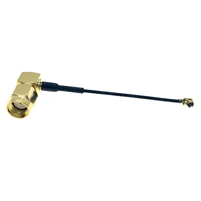 U.FL/IPX Female To RP-SMA Right Angle Antenna WiFi Pigtail Cable Ufl Ipex 1.13mm • $3.27