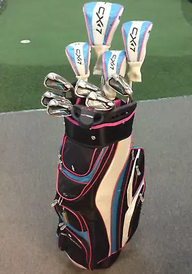 $629.99 • Buy LEFT HAND Retco CX7 LADIES Deluxe Golf Pkg -14 Hole Cart Bag, Putter &  Covers