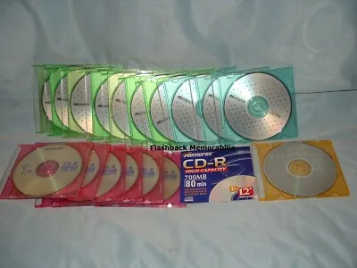 (17) New MEMOREX CD-R / RW Music DISCS 80 Minutes 700 MB Blank MEDIA Slim Cases • $23.48