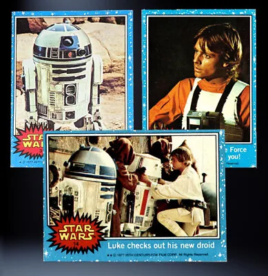 1977 TOPPS STAR WARS Trading Cards - BLUE Series 1 - U Pick Complete Your Set • $8