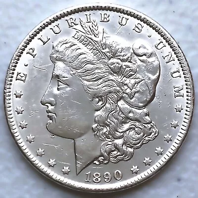 1890 Au/unc Morgan Silver Dollar 90% $1 Coin Us #e239 • $27.88