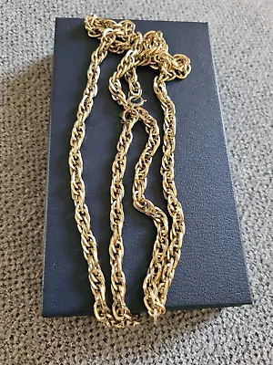 Vintage Sarah Coventry Gold Tone Chain Link Necklace T6 • $9.99