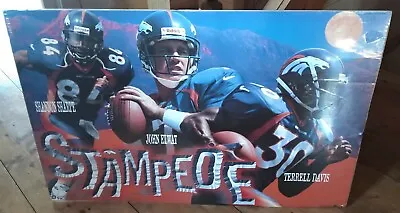 $18.88 • Buy 1997 NFL Denver Broncos Stampede Poster (New Old Stock) • ELWAY • SHARPE • DAVIS