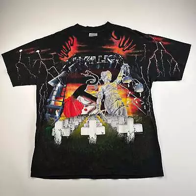 Vintage 1991 Metallica Shirt XL All Over Print • $350