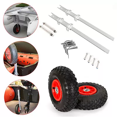 £94.05 • Buy Folding Launching Wheels Boat Inflatable Dinghy RIB Transom Launch Wheels Yacht