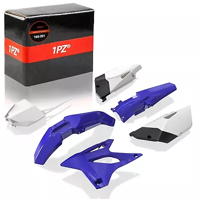 Plastic Fairing Fender Body Kit Blue White Yamaha YZ85 YZ 85 Dirt Pit Bike 02-14 • $66.59