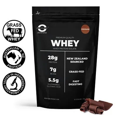 1KG WHEY PROTEIN ISOLATE  Grass Fed   100% WPI   CHOCOLATE • $45