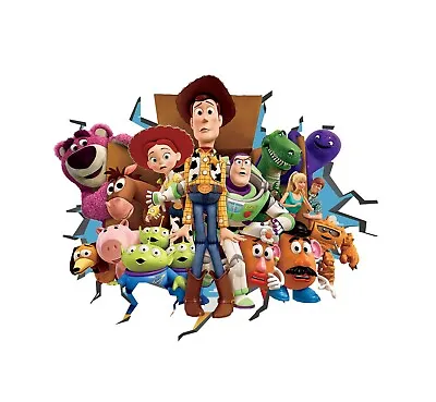 Toy Story Wall Decal 3D Art Stickers Vinyl Room Bedroom Mural Kids Nursery 1 • £34.99