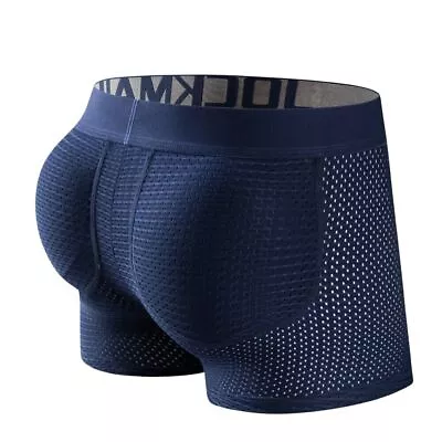 Sexy Men's Padded Underwear Mesh Boxer Buttocks Lifter Butt Push Up Underpants • $13.99