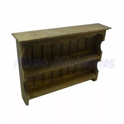 Dolls House Dark Oak Dresser Top Shelves 1/12th Scale (02880) • £7.99