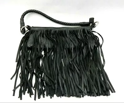 Vintage Linea Pelle Collection Handmade Womens Fringe Leather Handbag / Purse • $59.99