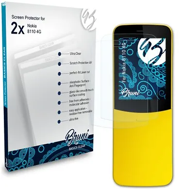 £8.49 • Buy Bruni 2x Protective Film For Nokia 8110 4G Screen Protector Screen Protection