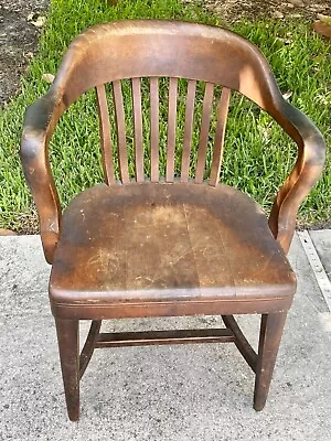 Antique Chair  Furniture Taylor Attorney Oak • $599