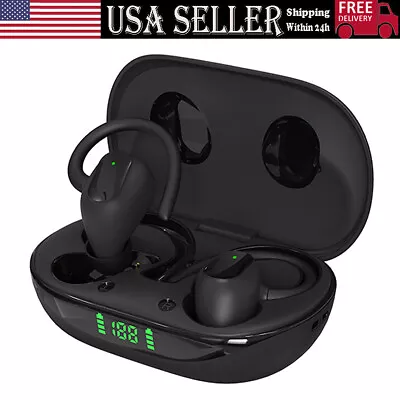 Bone Conduction Headphones Bluetooth TWS Wireless Open-Ear Earbuds Sport Headset • $10.99