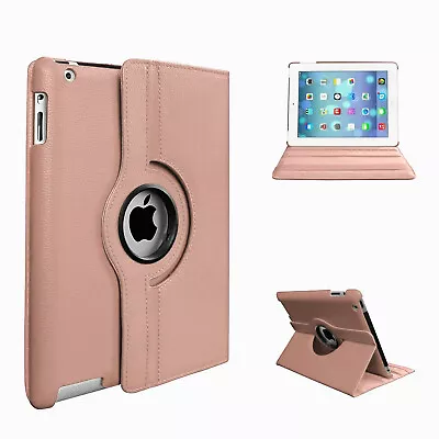 Case Fits IPad 234 9.7” (2012) 360 Rotate Leather Shockproof Stand Cover • £4.96