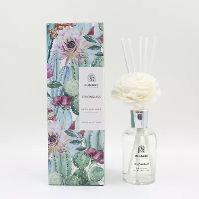 Fumare New 200ml Ceramics Reed Diffuser With Flower 35% Essential Oil • $28.90