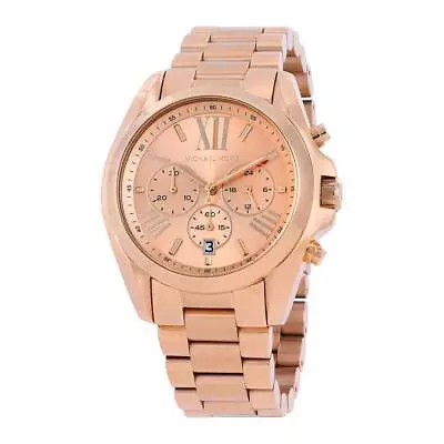 Michael Kors Original MK5503 Women's Bradshaw Rose Gold Chronograph Watch 43mm • $105