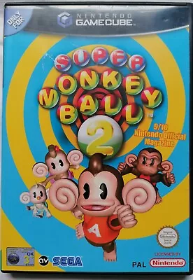 Super Monkey Ball 2 For Nintendo GameCube - Manual & Case Only • £5