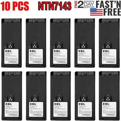 10x 7.2V Radio NI-MH Battery NTN7143 NTN7144 For MOTOROLA HT1000 MT2000 MTS2000 • $132.99