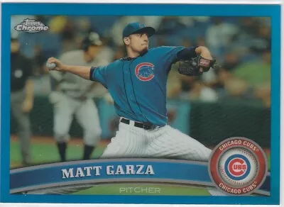 2011 Topps Chrome Blue Refractor 74/99 Matt Garza #104 - Chicago Cubs • $2.39