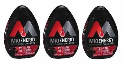 MiO Energy Black Cherry Liquid Water Enhancer 3 Bottle Pack • $23.95