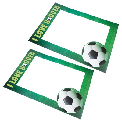 £9.85 • Buy 2 Pcs Soccer Party Backdrop Decorations Paper Football Selfie Picture Frame