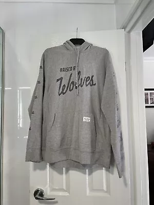 Raised By Wolves As New Grey Jumper Pull Over Hoodie Mens Size Large • $20