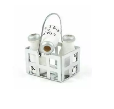 Miniature Milk Jugs Milk Bottles In Crate Shadow Box Miniature Farm Bottles • $4.99