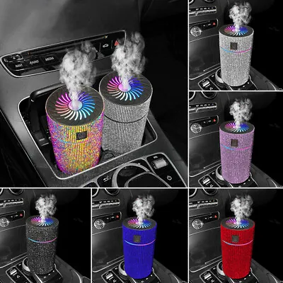 LED Ultrasonic Mist Humidifier Home Car Aroma Diffuser Essential Oil Purifier • $25.95