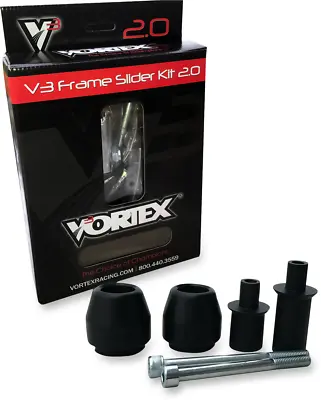 VORTEX V3 2.0 Frame Slider Kit Black Alum 2013-2017 Kawi Ninja 300R EX300 SR141 • $154.80