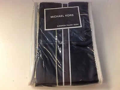 Michael Kors EURO European Pillow Sham Tokyo Black New  • $65