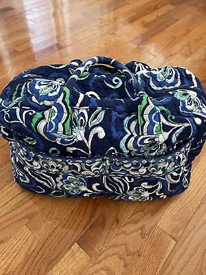 Vera Bradley Blue Mediterranean Weekender Overnight Travel Bag No Shoulder Strap • $45