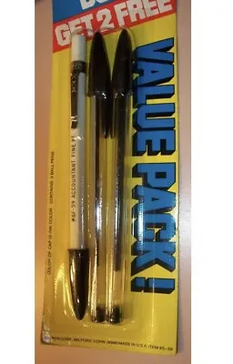 1 Vintage Bic Pen Set With 2 Crystal/1 AF-49 Accountant. NOS Original Packaging • $10