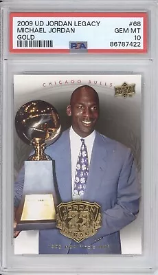 Michael Jordan Psa 10 2009 Upper Deck Jordan Legacy #68 Gold (pop 31) Bulls 7422 • $0.99