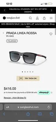 $300 • Buy Prada Sunglasses