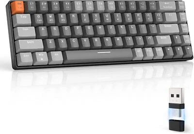 $52.99 • Buy TKL 60% Wireless Mechanical Gaming Keyboard Bluetooth /Type-C Recevier Hot Swapp