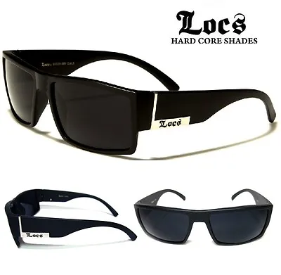 $19.95 • Buy Locs Sunglasses - Stylish Flat Top Frame - Matte Black - Free Postage In Aus