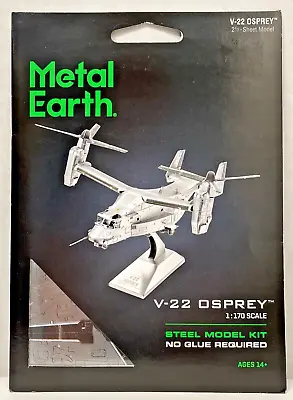 Fascinations Metal Earth V-22 Osprey Laser Cut 3D Metal Steel Model Kit • $16.49