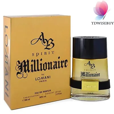 Lomani Spirit Millionaire Men Eau De Parfum Spray 3.3 Oz - Authentic Fragrance • $25.95