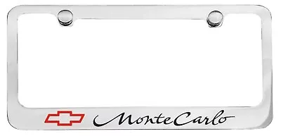 Monte Carlo Cast Brass Chrome Polished License Plate Frame Official Licensed • $34.99