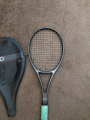 Vintage HEAD TXE Graphite Edge Tennis Racquet And Cover    • $19.99