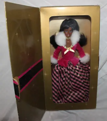 1996 WINTER RHAPSODY Barbie Doll African American Avon Special Edition • $8