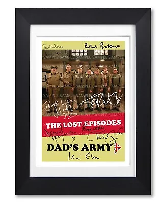 Dads Army Lost Episodes Cast Signed Poster Tv Show Season Photo Autograph Gift • £14.99