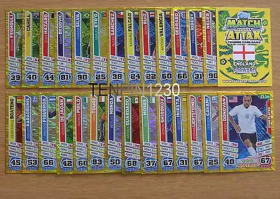 MATCH ATTAX ENGLAND 2014 WORLD CUP STAR PLAYER CARDS X 4 TO COMPLETE YOUR BOOK • £1