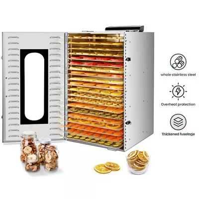 20 Trays Food Dehydrator Commercial Dehydrators Dryer For FruitMeatBeefJerky • $280.99